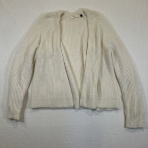sleeping on snow by Anthropologie Women Sweater Cardigan Open Cream XL